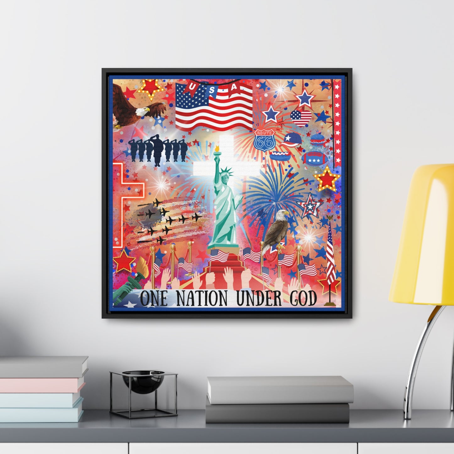 One Nation Under God Canvas Wall Art