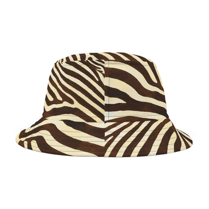 Bucket Hat (AOP) Zebra Brown