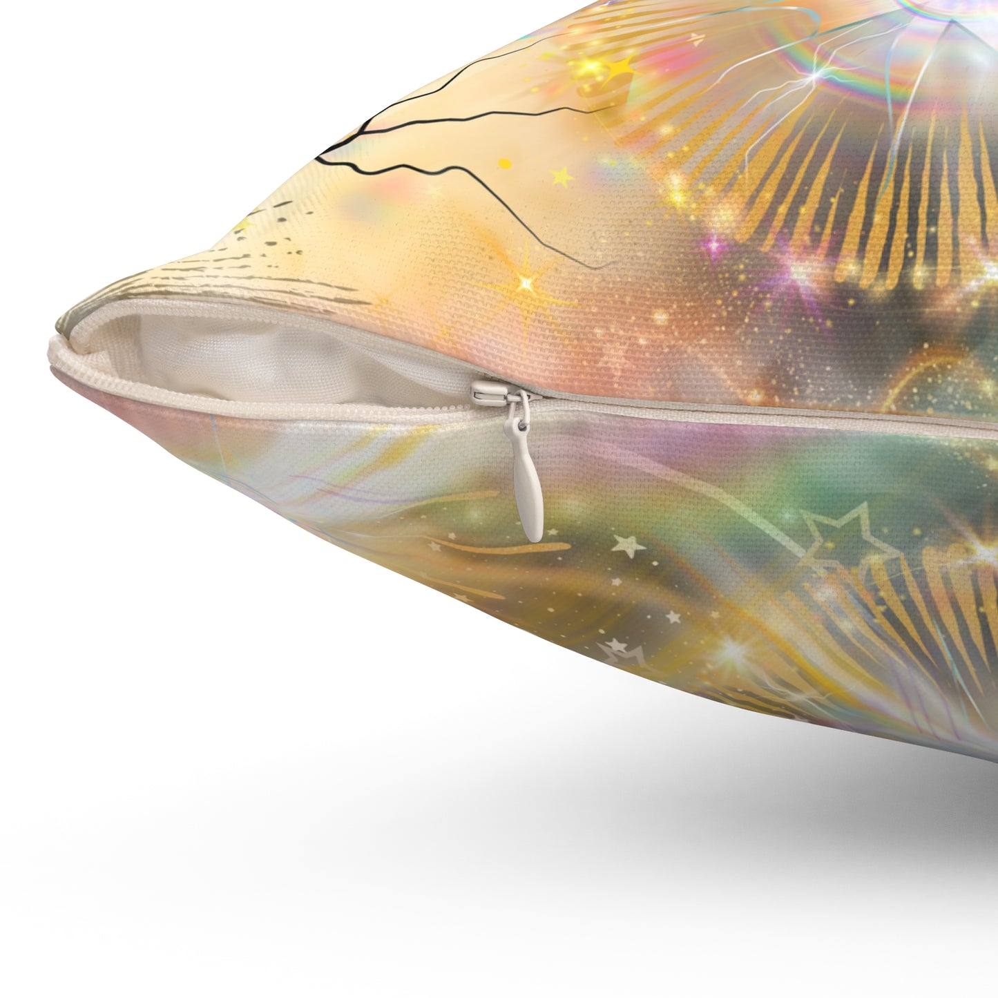 Don't Worry Spun Polyester Square Pillow