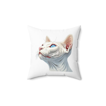 Spun Polyester Square Pillow Sphynx 4