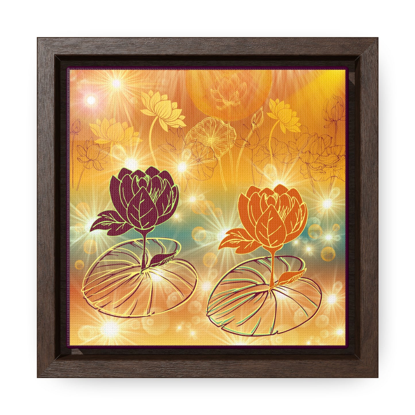 Reflections Gallery Canvas Wraps, Square Frame