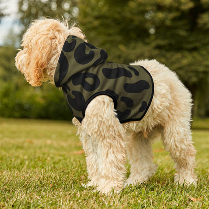 Pet Hoodie Leopard Olive Green