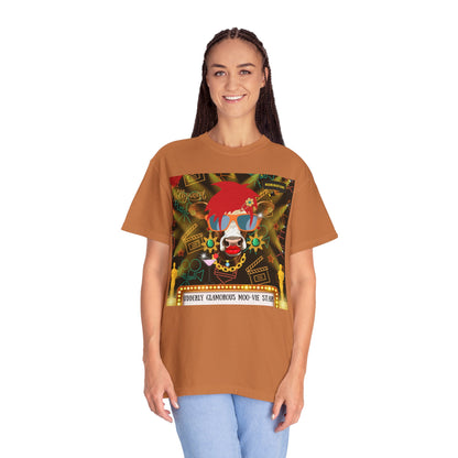 Udderly Glamorous Moo-vie Star Unisex Garment-Dyed T-shirt