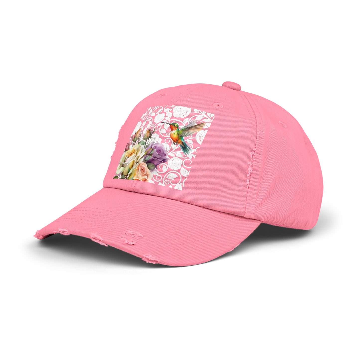 Hummingbird 2 Unisex Distressed Cap