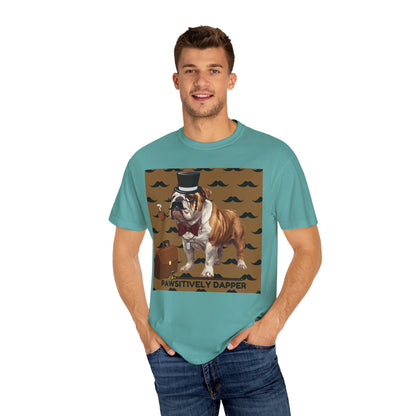 Pawsitively Dapper Unisex Garment-Dyed T-shirt