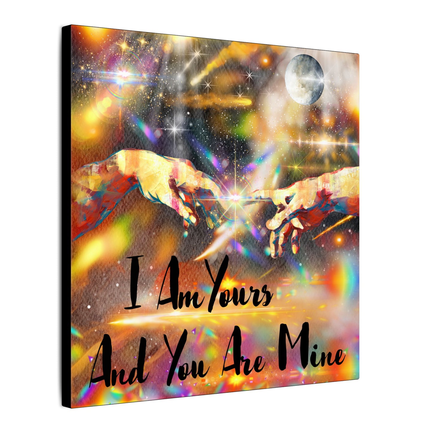 I Am Yours - Romantic Wall Art, Canvas Print, Inspirational Home Decor, Perfect Gift for Couples, Love Art, Anniversary Decoration