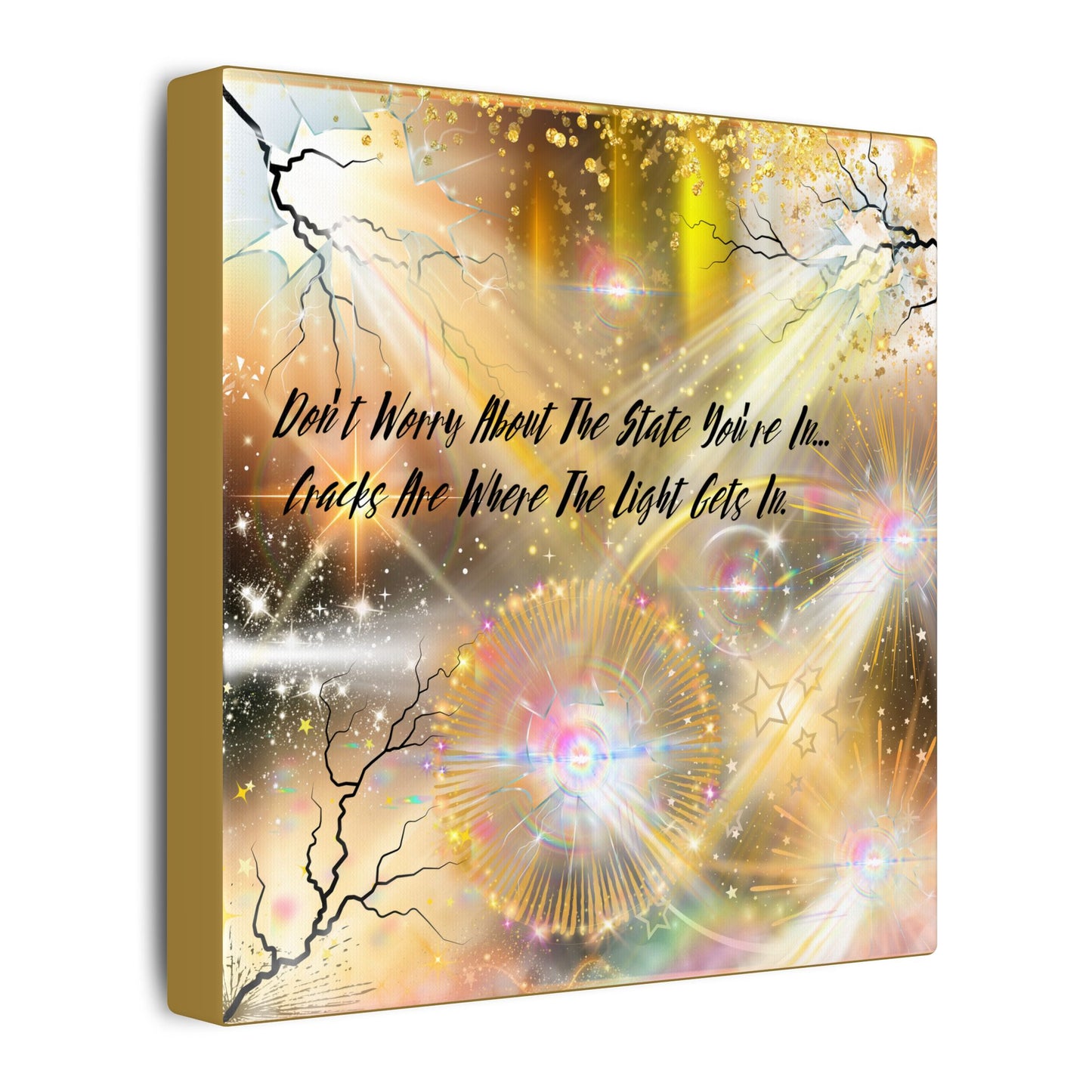 Don't Worry - Inspirational Wall Art, Motivational Decor, Home Office Artwork, Uplifting Canvas, Modern Room Statement