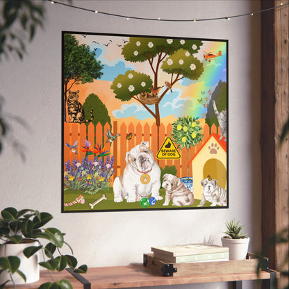 Backyard Bulldogs Fine Art Posters