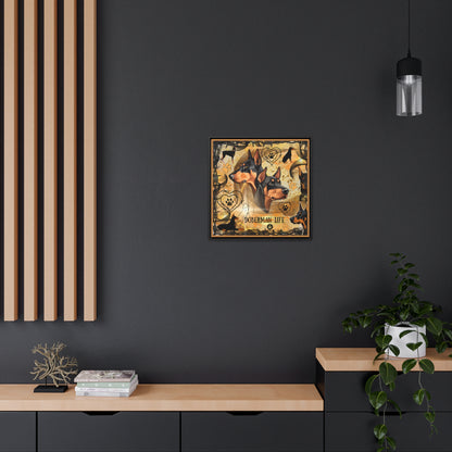 Doberman Life Canvas Wall Art