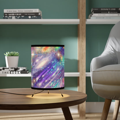 Beyond The Galaxy Tripod Lamp with High-Res Printed Shade, US\CA plug