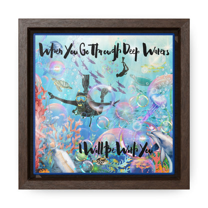 I WIll Be With You Gallery Canvas Wraps, Square Frame