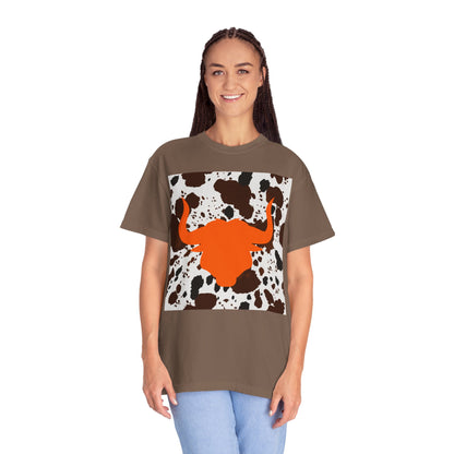 Cow 3 Unisex Garment-Dyed T-shirt