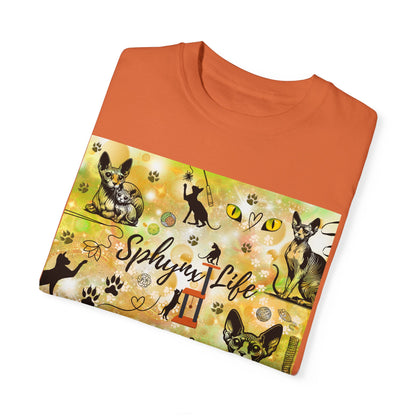 Sphynx Life Unisex Garment-Dyed T-shirt