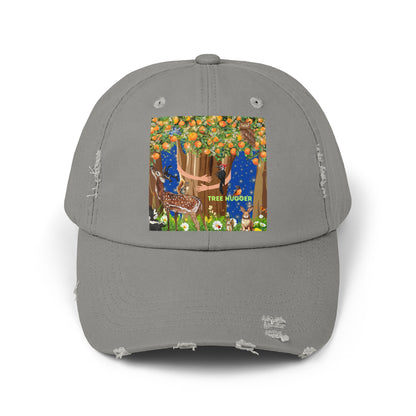 Tree Hugger Unisex Distressed Cap