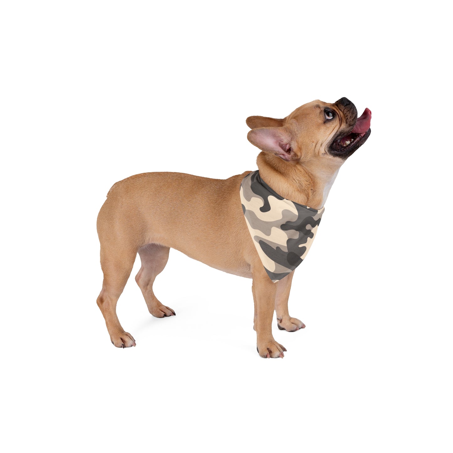 Pet Bandana Camo Grey