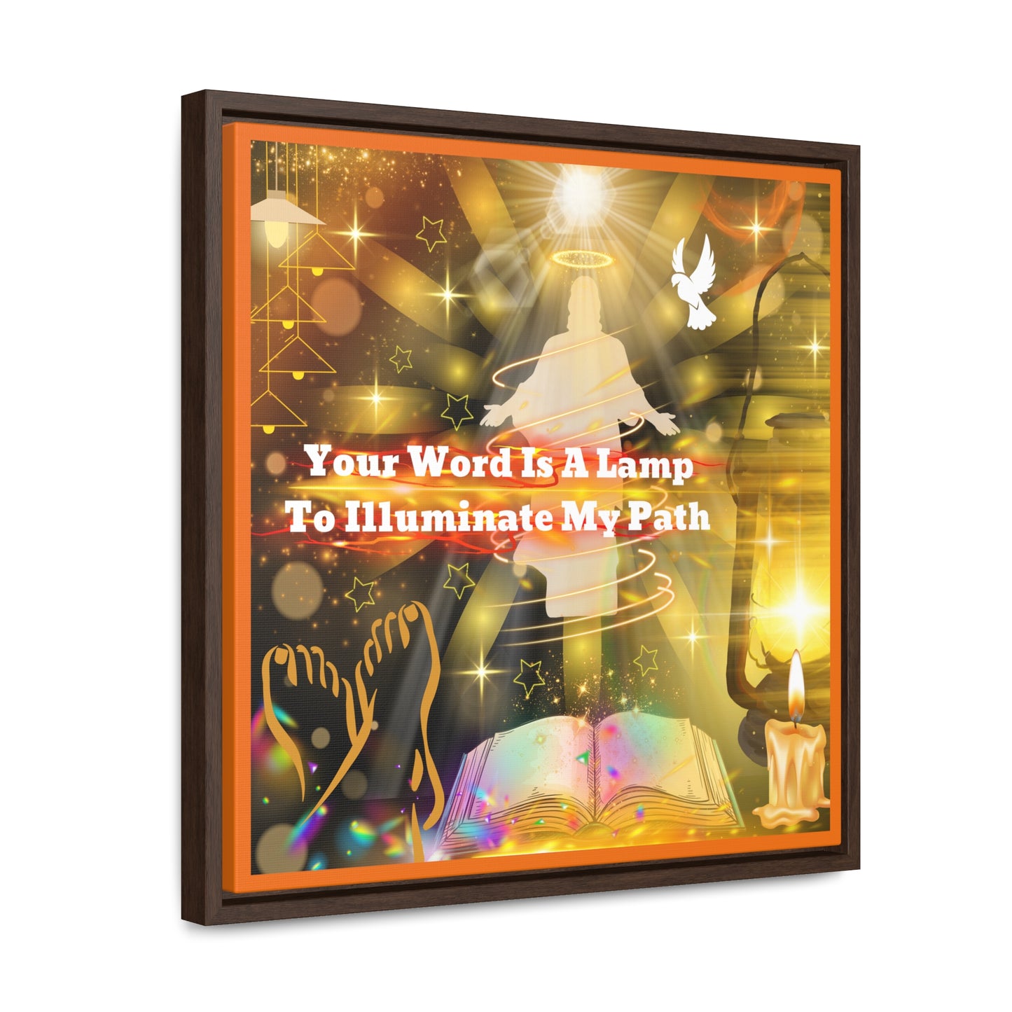 Your Word Gallery Canvas Wraps, Square Frame