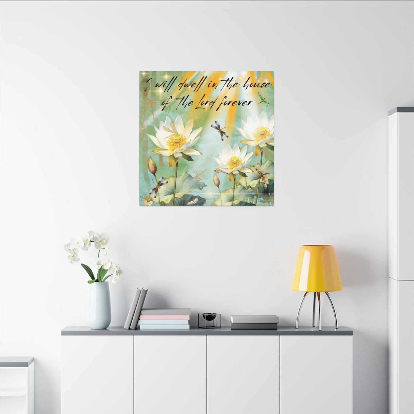 I Will Dwell - Inspirational Home Decor, Motivational Quote, Nature Artwork, Gift for Faith-Filled Friends, Spiritual Decor