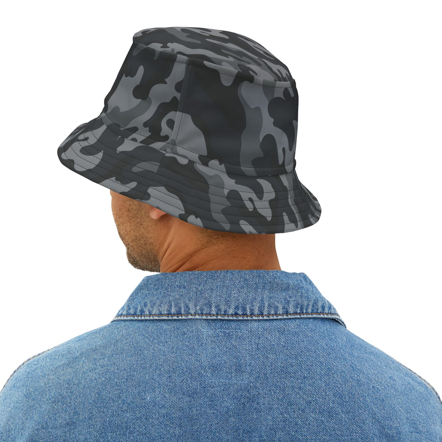 Bucket Hat (AOP) Camo Grey