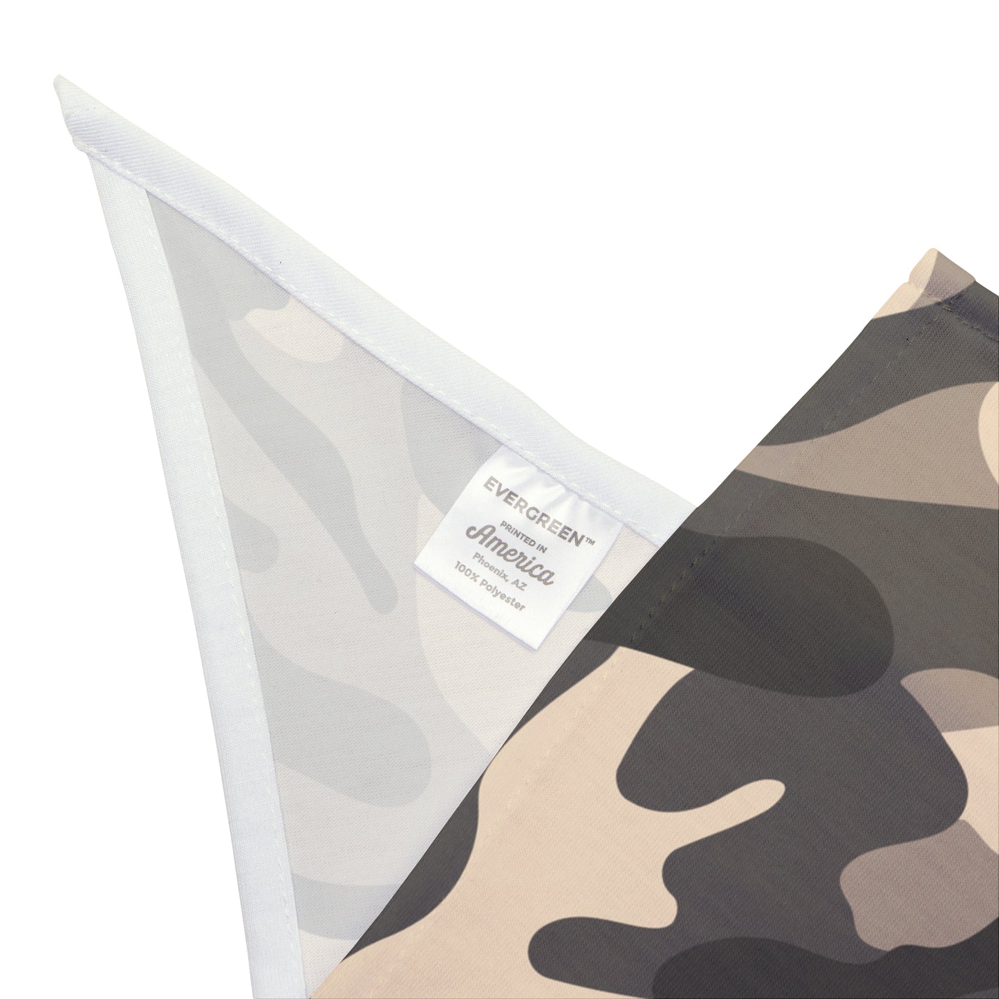 Pet Bandana Camo Grey