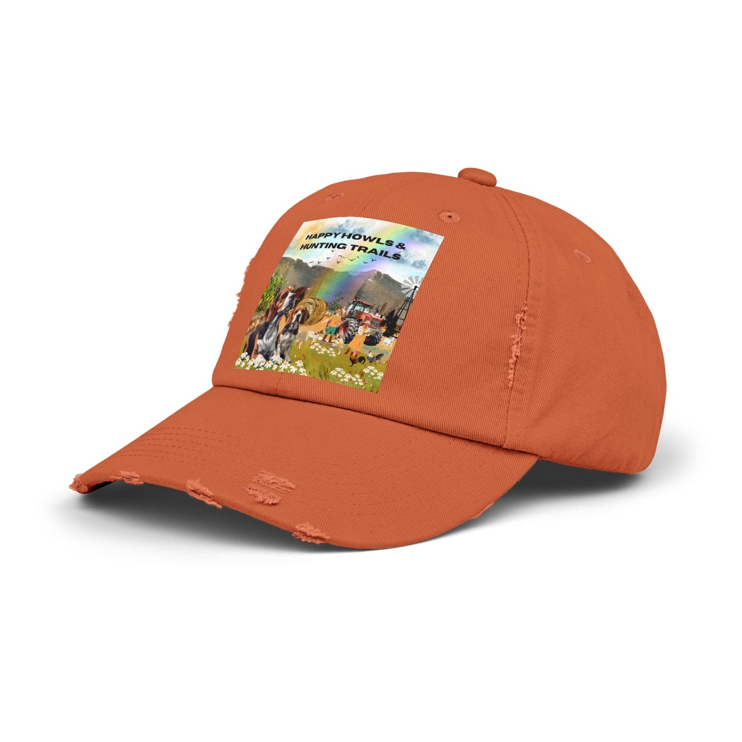 Happy Howls Unisex Distressed Cap