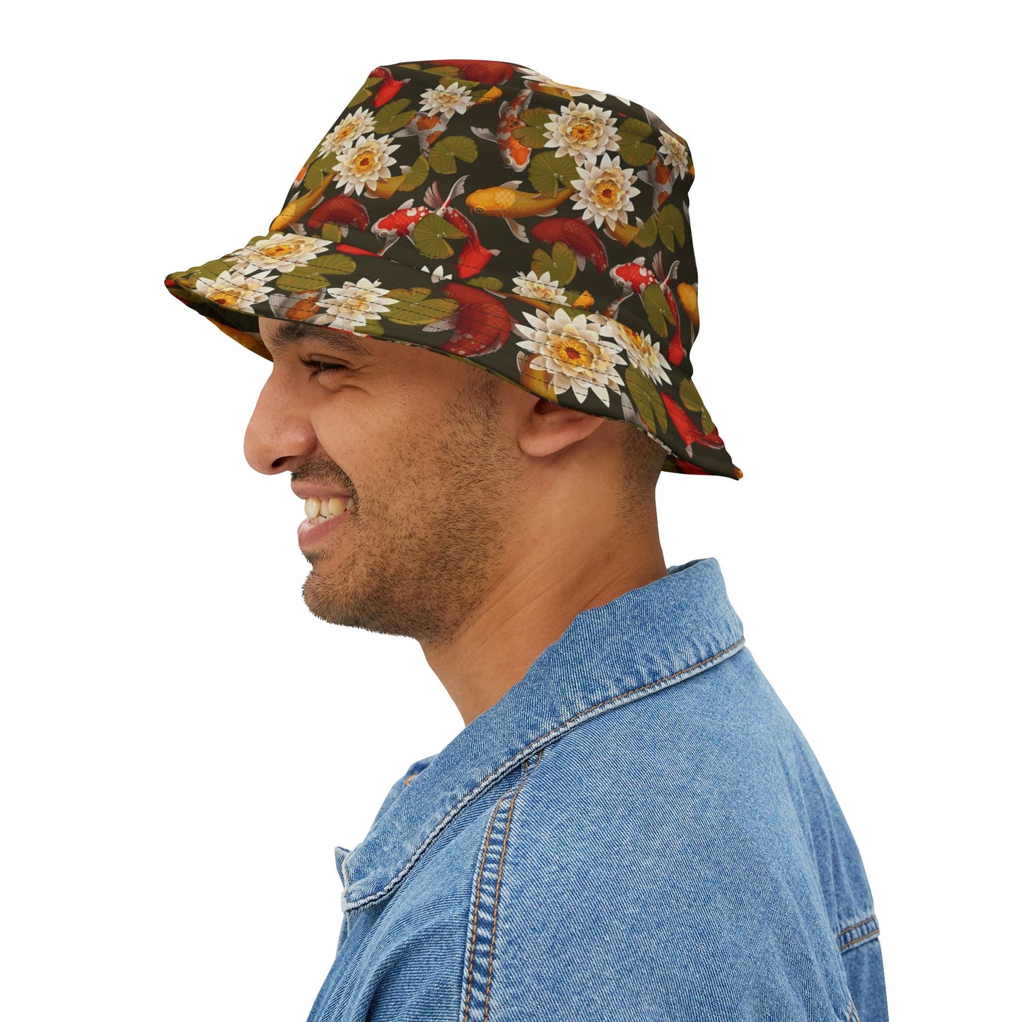 Bucket Hat Koi Lotus