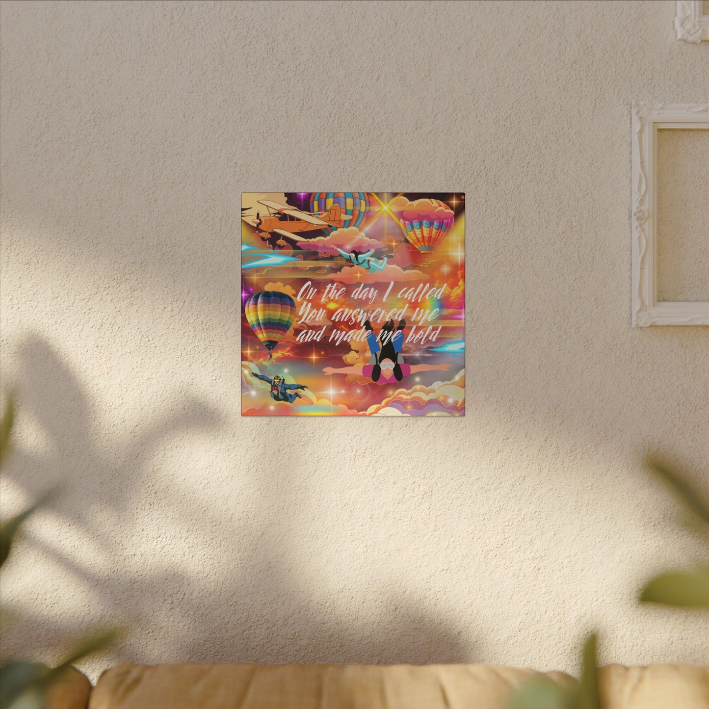 You Answered Me - Inspirational Canvas Wall Art