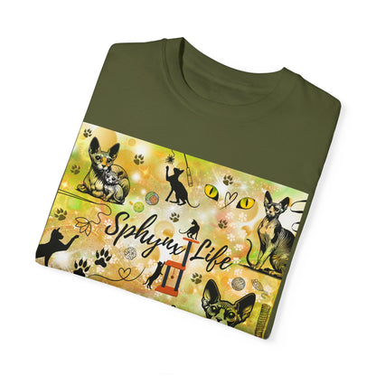 Sphynx Life Unisex Garment-Dyed T-shirt