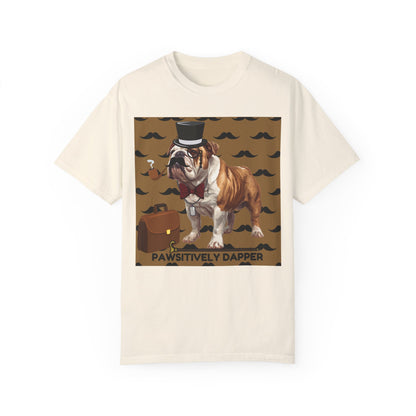 Pawsitively Dapper Unisex Garment-Dyed T-shirt