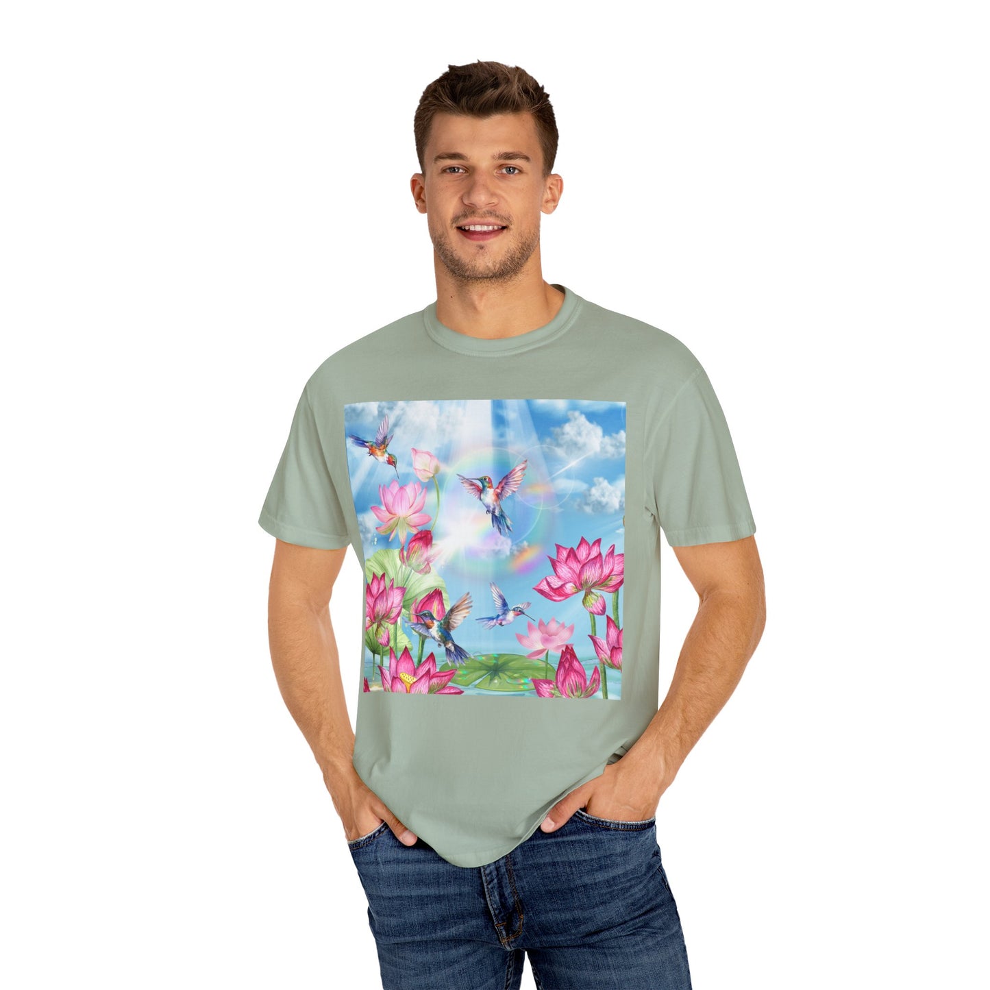 Sipping On Sunshine Unisex Garment-Dyed T-shirt