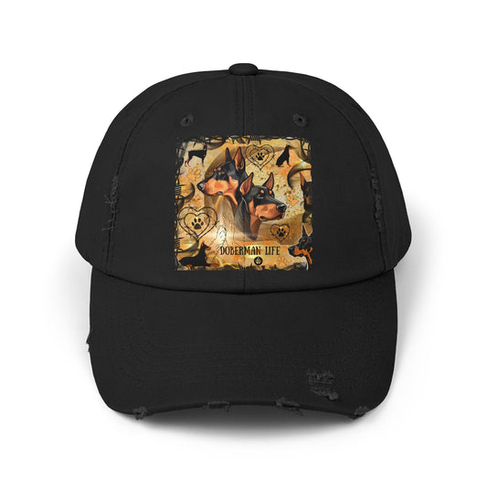 Doberman LifeUnisex Distressed Cap