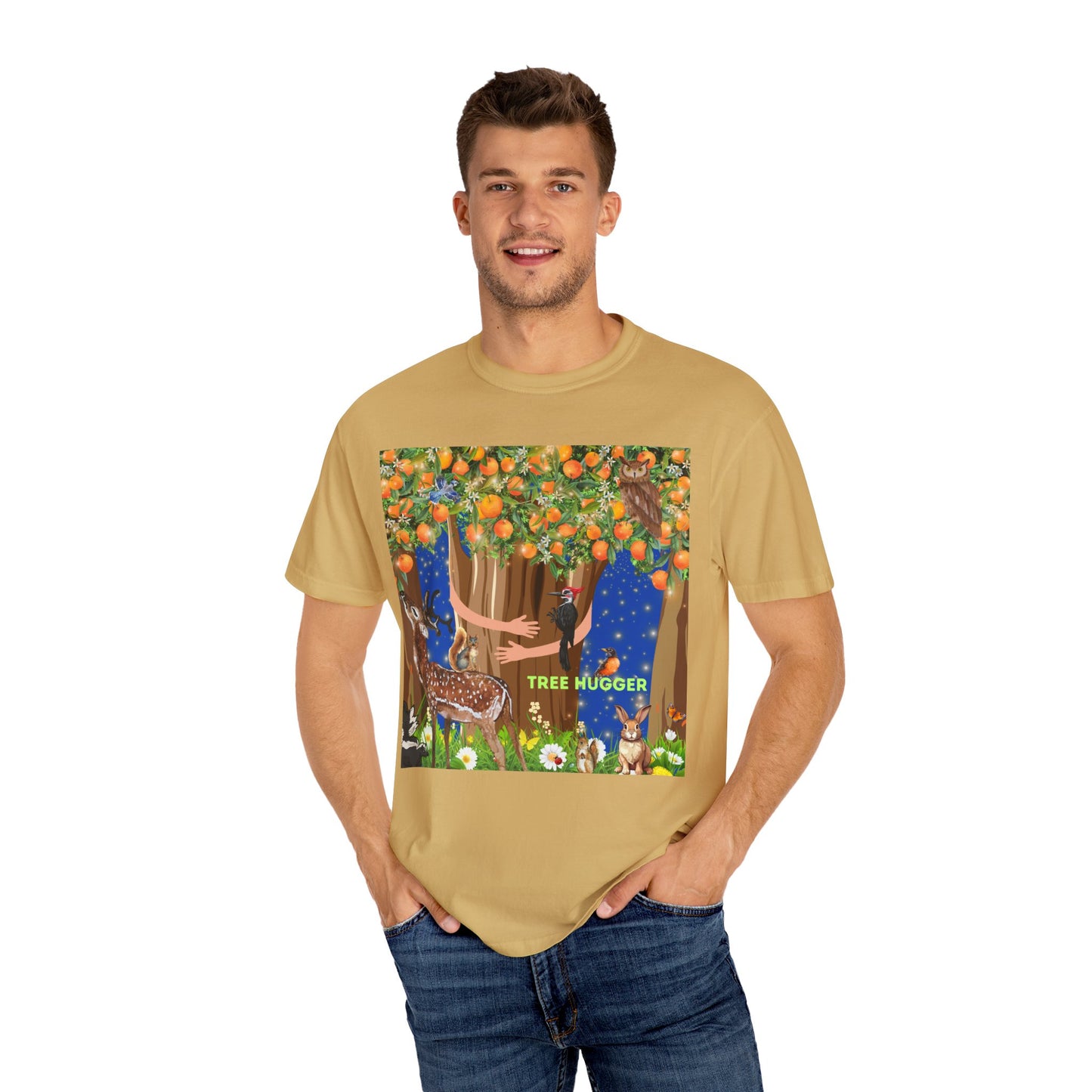 Tree Hugger Unisex Garment-Dyed T-shirt