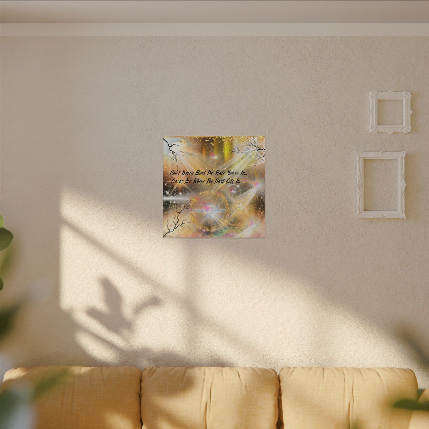 Don't Worry - Inspirational Wall Art, Motivational Decor, Home Office Artwork, Uplifting Canvas, Modern Room Statement