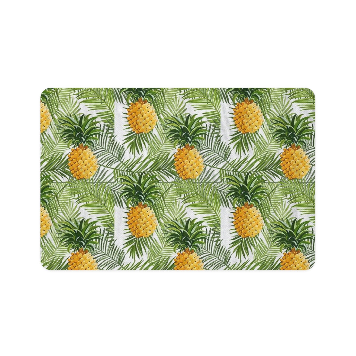 Pet Food Mat (12x18) Pineapple Palm