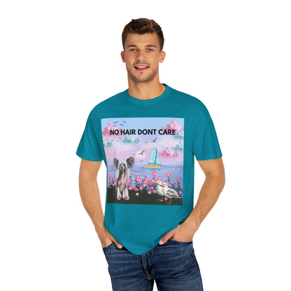 No Hair Don't Care Unisex Garment-Dyed T-shirt