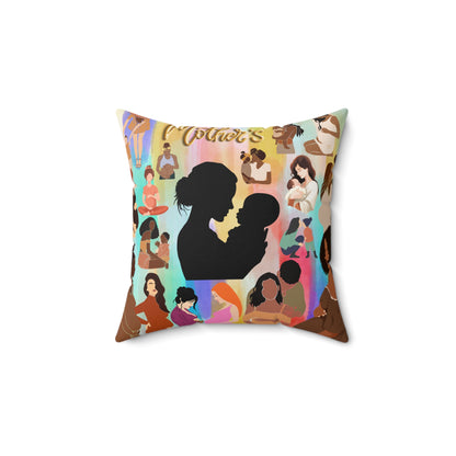 Mothers Spun Polyester Square Pillow