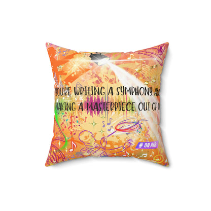 Symphony Spun Polyester Square Pillow