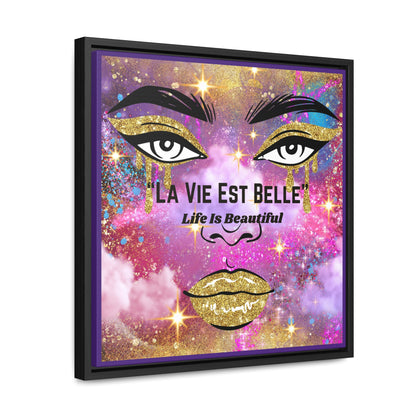 Life Is Beautiful French Canvas Wall Art