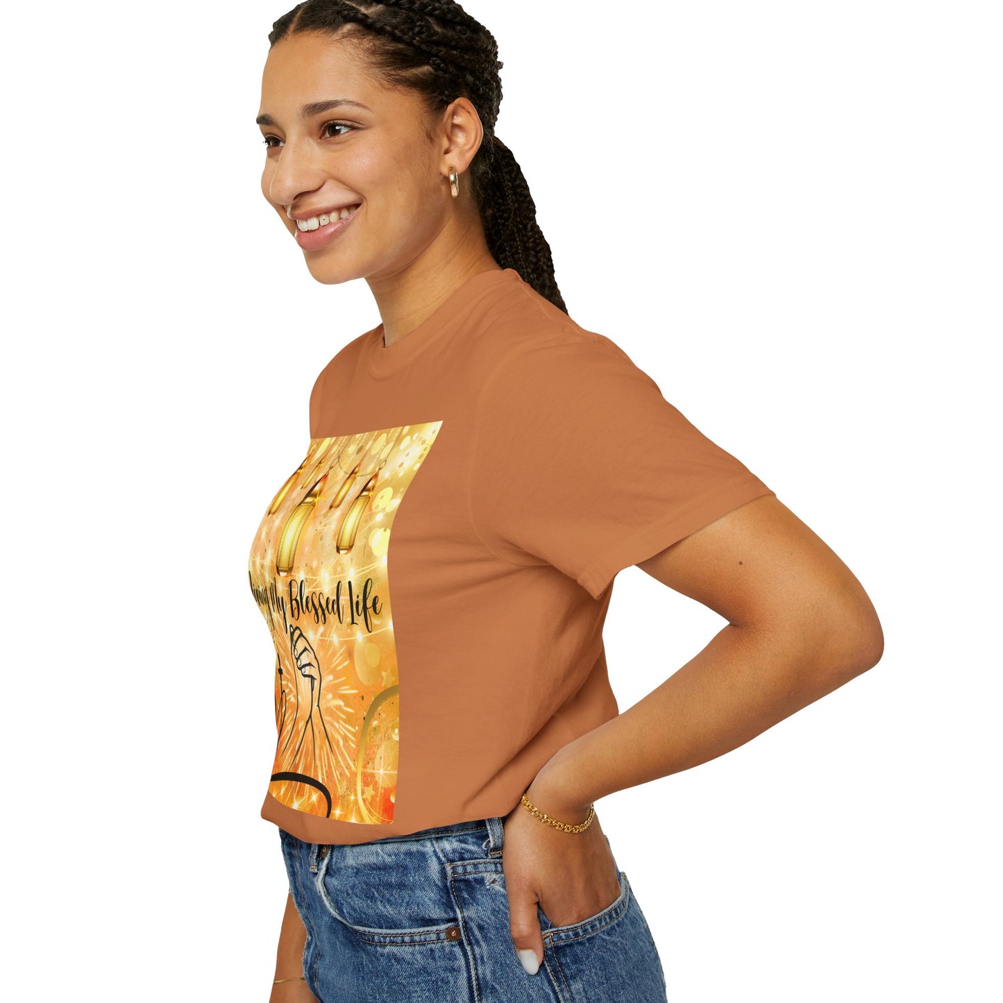 Living My Blessed Life Unisex Garment-Dyed T-shirt