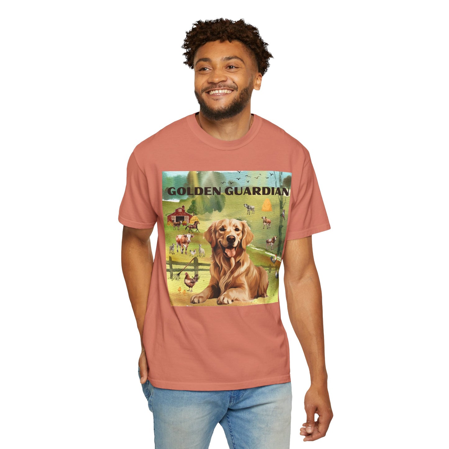 Golden Guardian Unisex Garment-Dyed T-shirt