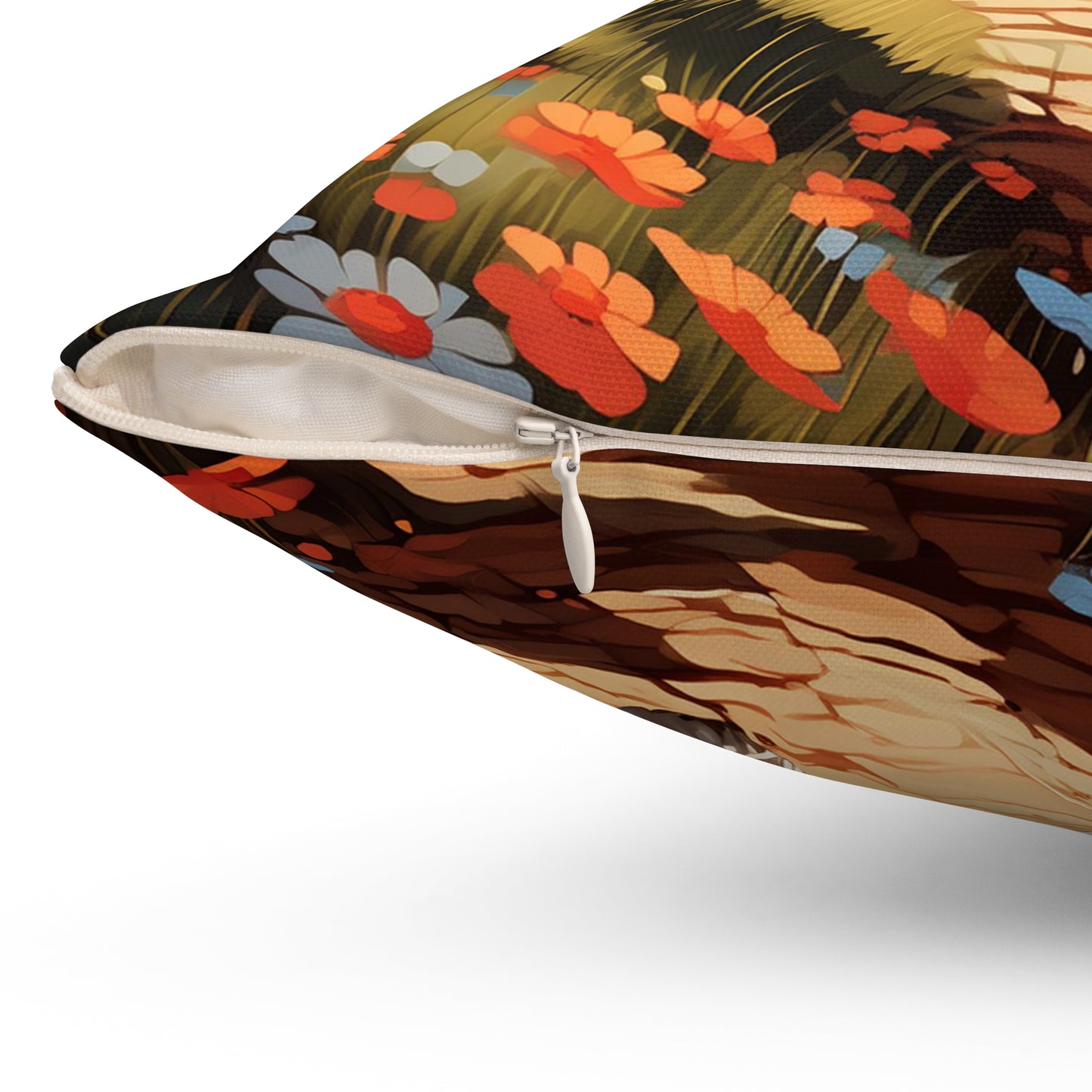 Westie 2 Spun Polyester Square Pillow