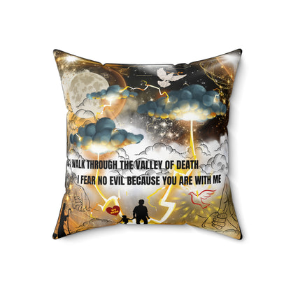 I Fear No Evil Spun Polyester Square Pillow