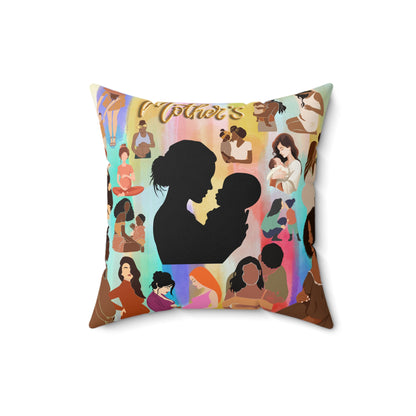 Mothers Spun Polyester Square Pillow