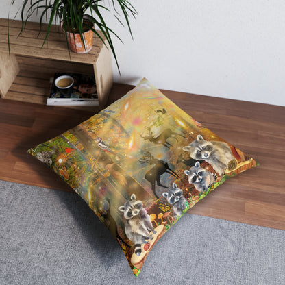Take A Hike Tufted Floor Pillow