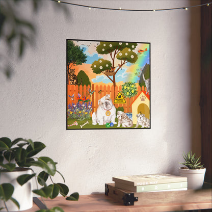 Backyard Bulldogs Fine Art Posters