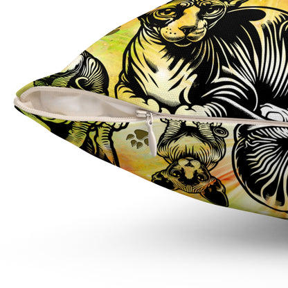 Sphynx Spun Polyester Square Pillow