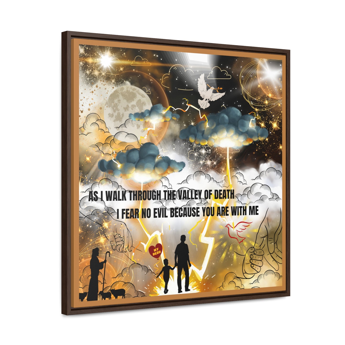 I Fear No Evil Gallery Canvas Wraps, Square Frame