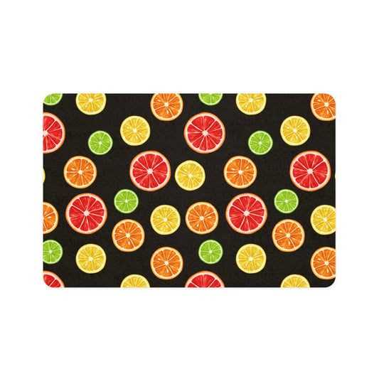 Pet Food Mat (12x18) Citrus