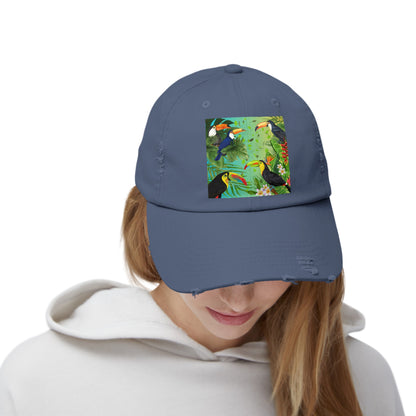 Toucans Unisex Distressed Cap