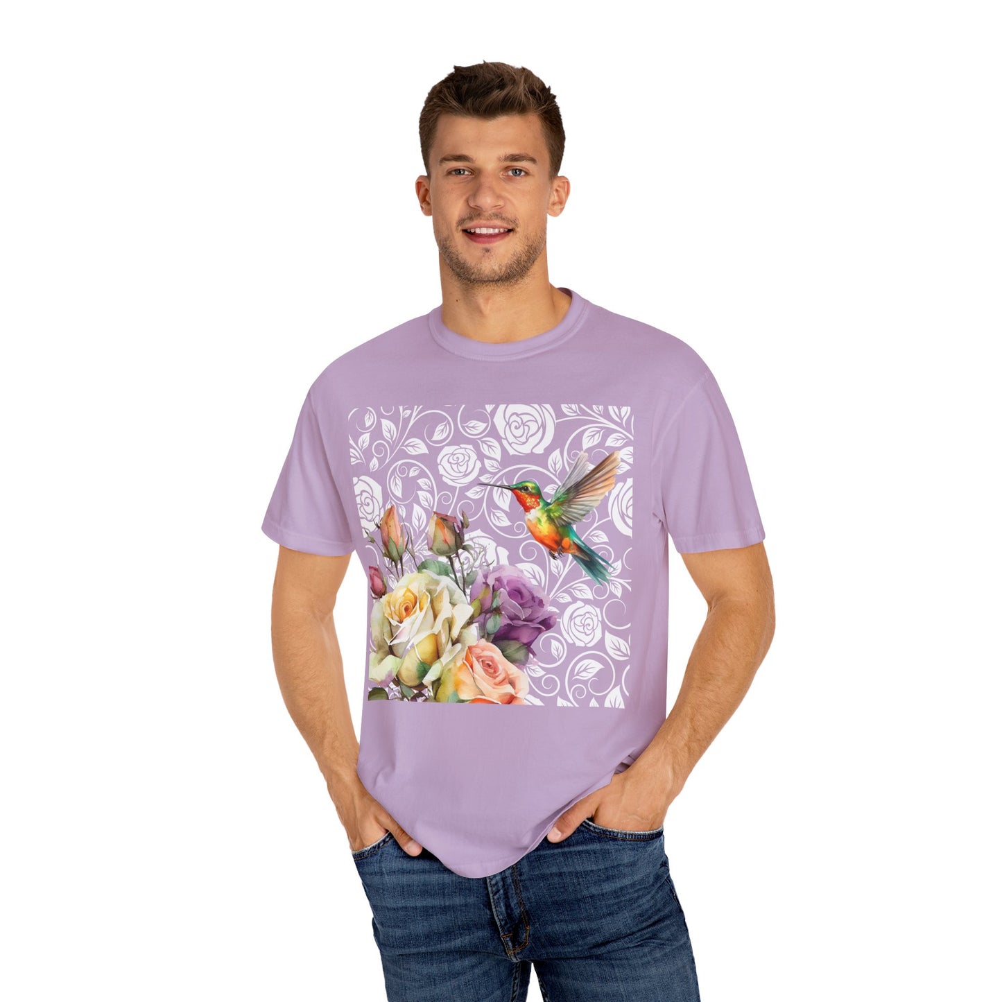 Hummingbird 2 Unisex Garment-Dyed T-shirt