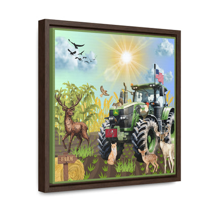 Farming In Florida Buccaneers Gallery Canvas Wraps, Square Frame